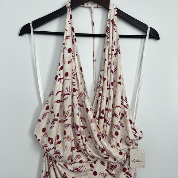 NWT Free People Daria Graphic Maxi Dress M - Picture 6 of 13